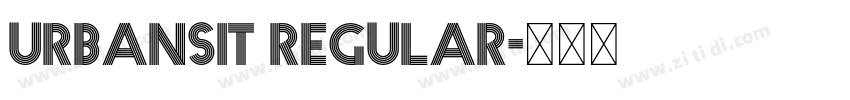 Urbansit Regular字体转换